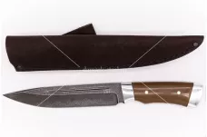Нож Добытчик-10 кованая сталь ХВ-5 Алмазка G10 коричневый  целмет